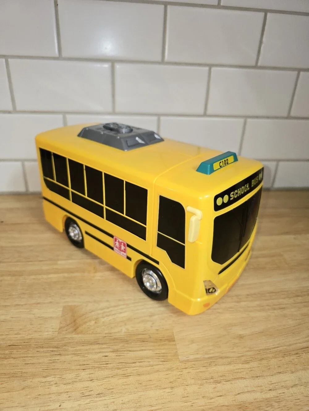 Kids Yellow School Bus Toy - Kids Play Vehicle